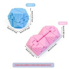 1个2026 3D打印无限魔方，色彩缤纷的创意减压玩具，可折叠拼图魔方，送给朋友、生日、派对、男孩女孩的完美礼物 - 彩色 - 查看 8