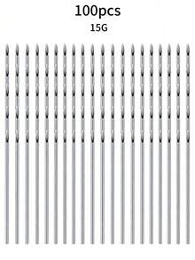 20/100pcs Tattoo Needles, Piercing Needles, Piercing Gun, Disposable Lip/Tongue/Cartilage Studs, Piercing Tools, Professional Cannula Needles, Piercing Instruments, Tattoo Supplies. - Multicolor - View 17