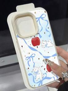 Manzanas, perros, estrellas y lazos: un diseño adorable. Esta elegante funda es compatible con Samsung, Apple, OPPO, , etc. Fabricada en TPU flexible, resistente a golpes y arañazos, ofrece una excelente protección contra caídas y un agarre cómodo. Es un regalo ideal para familiares, amigos y seres queridos, ideal para festivales, San Valentín, , fundas para hombre, celulares y accesorios, funda blanca. - Blanco - Ver 4