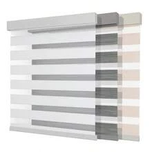 Cordless Zebra Blinds Pro, Dual Layer Light Control Zebra Blinds For Windows, LightProof Aluminum Cover, FreeStop Roller Shades For Home Amp Office White,35 W X 75 H - White35Wx75H - View 6