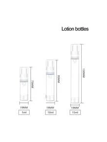 Bộ 3 lọ hút chân không du lịch với đầu bơm trong suốt, có thể nạp lại, thích hợp để tự làm kem nền, gel, serum, kem dưỡng ẩm, v.v. Bao bì mẫu mỹ phẩm mini, dụng cụ trang điểm di động. - Nhiều màu - Xem 13