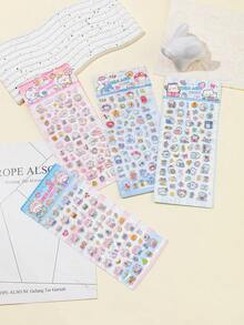 2026 New Cute Cartoon 3D Laser Glitter Stickers | Phone Case Stickers Diary Stickers, Themes Include Rabbit, Puppy, Dinosaur, Fruit, Food, Cute Animals. Reusable Waterproof Stickers - Multicolor - View 2