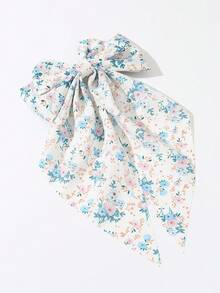 1件女士时尚优雅蓝色花朵蝴蝶结发夹，适合日常、派对、聚会和户外活动佩戴，爪夹、发夹、花朵发夹、发卡、夏季配饰、饰品 - 彩色 - 查看 5