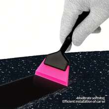 Herramienta de instalación de película para ventana de coche, raspador de envoltura de vinilo y pala para quitar nieve, Material TPU duradero apto para todos los coches KUNAISI 4IRF - A - Ver 3