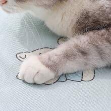 1pc Pet Cooling Mat, Breathable Ice Silk Pet Pad, Suitable For Small/Medium Dogs & Cats In Summer, Provides Cooling Relief (Regular Ice Silk Material, Unable To Achieve Ice Block-Level Cooling) - Multicolor - View 5