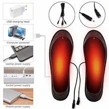 Fully Heated Shoe Insoles With USB Plug, Comfortable Fit, Overheat Protection, Suitable For Skiing, Camping And Hunting - Black - View 6