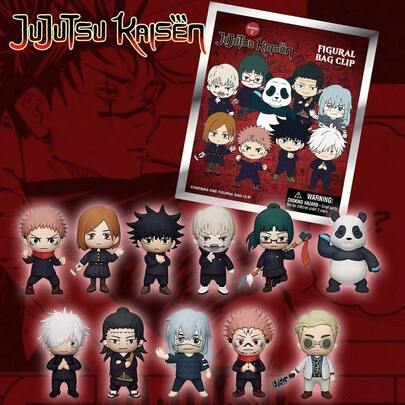 Crunchyroll Jujutsu Kaisen Licență oficială Blind Box 3D Anime Figure Breloc Yuji Itadori, Megumi Fushiguro, Satoru Gojo Set cadou pentru ziua de naștere