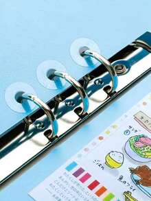 250-Piece Pvc Binder Stickers With Adhesive Hole Reinforcement, Label Round Stickers - Protect Your Loose-Leaf Books! - Multicolor - View 6