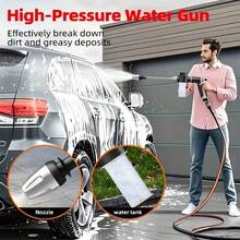 Multi-Functional High-Pressure Spray Gun, Foam Nozzle For Car Wash & Garden Watering, Long Handle Ergonomic Design - Standard Water Gun (with Foam Bottle) - View 6