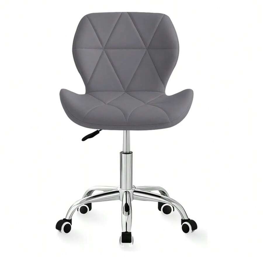 Silla Oficina Giratoria Estetica Linium Vinipiel - Café - Cuero Sintético - Gris - Ver 1