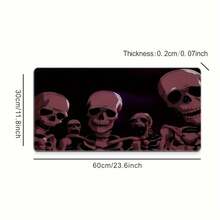 Extra Large Gaming Mouse Pad, Skull Pattern Design, Rubber Base, Rectangular Non-Slip Desk Mat, Precision Edges, Washable, Non-Slip E-Sports Computer Mouse Pad - A - Xem 15