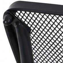 Side Table, Black Garden Table, 45 X 45 X 50 Cm, Metal Balcony Table, Coffee Table For Patio And Garden - Black - View 7