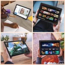 Qetupa (不支援SIM卡)10.1英吋Android 13平板電腦，4GB RAM+64GB ROM，MTK 6737 四核 1.3GHZ 處理器，HD(1280x800) IPS 觸控螢幕，5MP 前置鏡頭&13MP 後置鏡頭，6000mAh 電池(不含適配器) - 銀色 - 查看 6