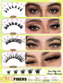 Eimny 416pcs Clusters Lashes Book High Capacity Lashes Kit, D Curl Lash Clusters Multiple Styles Mixed 8-16mm Mega Volume Individual Lashes Wispy Lashes Cluster Lash Set, Soft & Voluminous, Suitable Makeup, Eyelash Extension, Short Lashes, Lashes, Eyelash Extension At Home - Multicolor - View 6