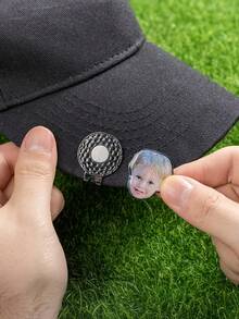 Customizable Photo Hat Clip, Magnetic Golf Ball Marker, Golf Accessories, Custom Pet Or Children Photo Gifts, Personalized Sports Enthusiast Gift - Multicolor - View 4