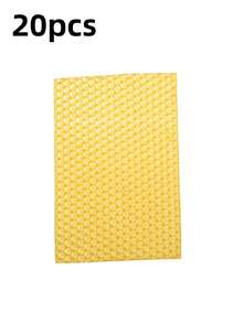 10/20 tấm sáp ong tự nhiên, sáp nến kích thước 5.1x3.5 inch, tấm sáp ong làm nền thủ công, tổ ong nuôi ong, bộ quà tặng thủ công làm nến DIY - Màu vàng - Xem 15