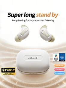 Acer OHR562 無線耳機 藍牙 5.4 ANC 雙麥克風降噪 環繞立體聲 300mAh 充電盒 大容量 長續航力 相容 iOS/Android 手機 - 均碼 - 查看 2