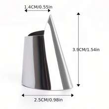 Stainless Steel Finger Protector, Vegetable Picking Nail Guard, Finger Sleeve, Thumb Knife - 2 Pieces Of Armor - View 4