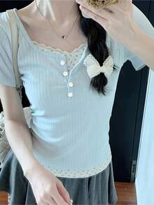 Women T-Shirts - Apricot - View 7