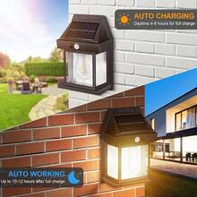 LiHangStar 1/2/4/8pcs Outdoor Solar Wall Lights With Motion Sensor, 3 Lighting Modes Solar Flood Lights, Suitable For Yard, Outdoor, Porch, Driveway, Garage, Street, Emergency Use - Solar-powered Sensor Wall Lamp - View 4