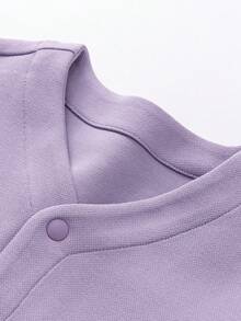 mini bala Baby Baby Girl Jacket, Soft Mesh Fabric, Breathable & Lightweight, Cute Animal Design, Casual Spring Outerwear 2026 - Pink Purple - View 6