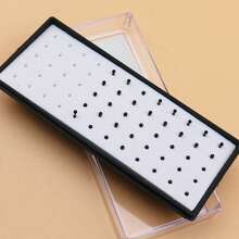 40 piezas de pendientes de nariz minimalistas de acero inoxidable dorado - Dorado - Ver 13