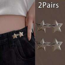 Khóa thắt lưng hình ngôi sao có thể điều chỉnh, khóa thắt lưng nữ không cần may, nút điều chỉnh eo, thích hợp cho eo, đồ thủ công, vật dụng may vá. - nhiều màu - Xem 14