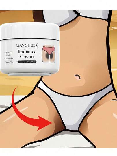 1pc Underarm & Inner Thigh Whitening Cream, Suitable For Intimate Body Areas, Repairs And Brightens Underarms, Buttocks, Inner Thighs, Nourishing And Moisturizing, Cleanses And Cares For Leg Skin