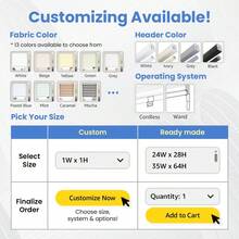 Standard Cordless Custom Zebra Roller Shades And Blinds Basic, White, W 24 X H 48 Inch Dual Layer Sheer For Day And Night Light Control Privacy, 20 To 105 In Height - 24Wx48H01whitecustom - View 2