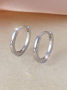 1件极简竹节指环耳环，小众优雅百搭金色耳环 - 耳環 - 查看 1