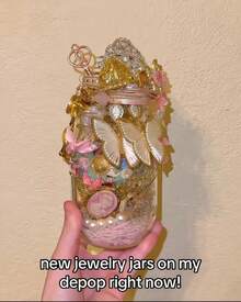 Mystery Jewelry Jar, Goth Vintage Style, Vintage Cross Chains, Women's Punk Alt Culture, Random Rings/Earrings/Bracelets Set - Bất ngờ bí ẩn - Xem 4