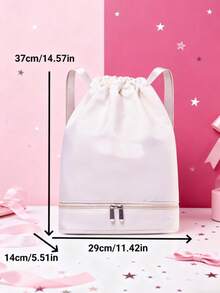 Bolsa de cuerdas de gran capacidad personalizada con texto con sufijo en forma de corazón, bolsa de yoga, bolsa deportiva con texto personalizado, bolsa de almacenamiento para picnic familiar, bolsa de hombro para viajes y desplazamientos, bolsa de compras para exteriores, regalo ideal para familiares y amigos - Multicolor - Ver 3