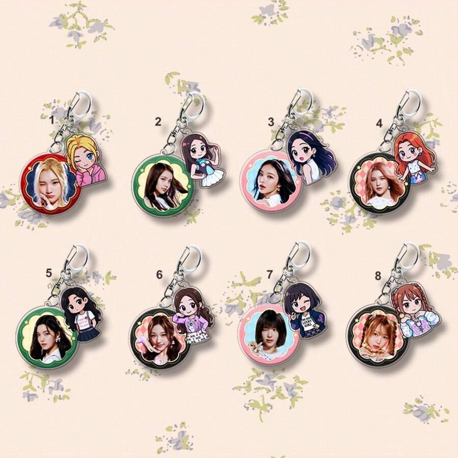 Hearts2/Hearts Keychain Pendant, Choi Ji-Woo, Lu Wei-Na, A-NA Keychain Accessory - Multicolor - View 1