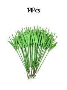 1/22 Stück künstliche Tulpenstiele, integrierte künstliche Tulpenblüten- und Blattzweige für Hochzeits-Blumenarrangements, Ansteckblumen, Geschenkverpackung & DIY-Blumendekoration, künstliches Blattwerk für Innenräume, Feengarten & Außenpflanzen, Frühlings-Hochzeitstisch - Verschiedenfarbig - Übersicht 9