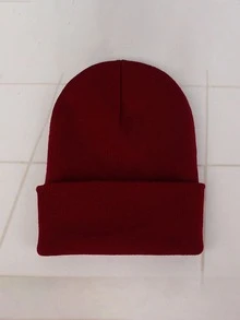 2pcs Unisex Warm Winter Beanie Hats, Knitted Cuffed Brimless Caps, Thick Knitted Brimless Hats For Men & Women - A - View 14