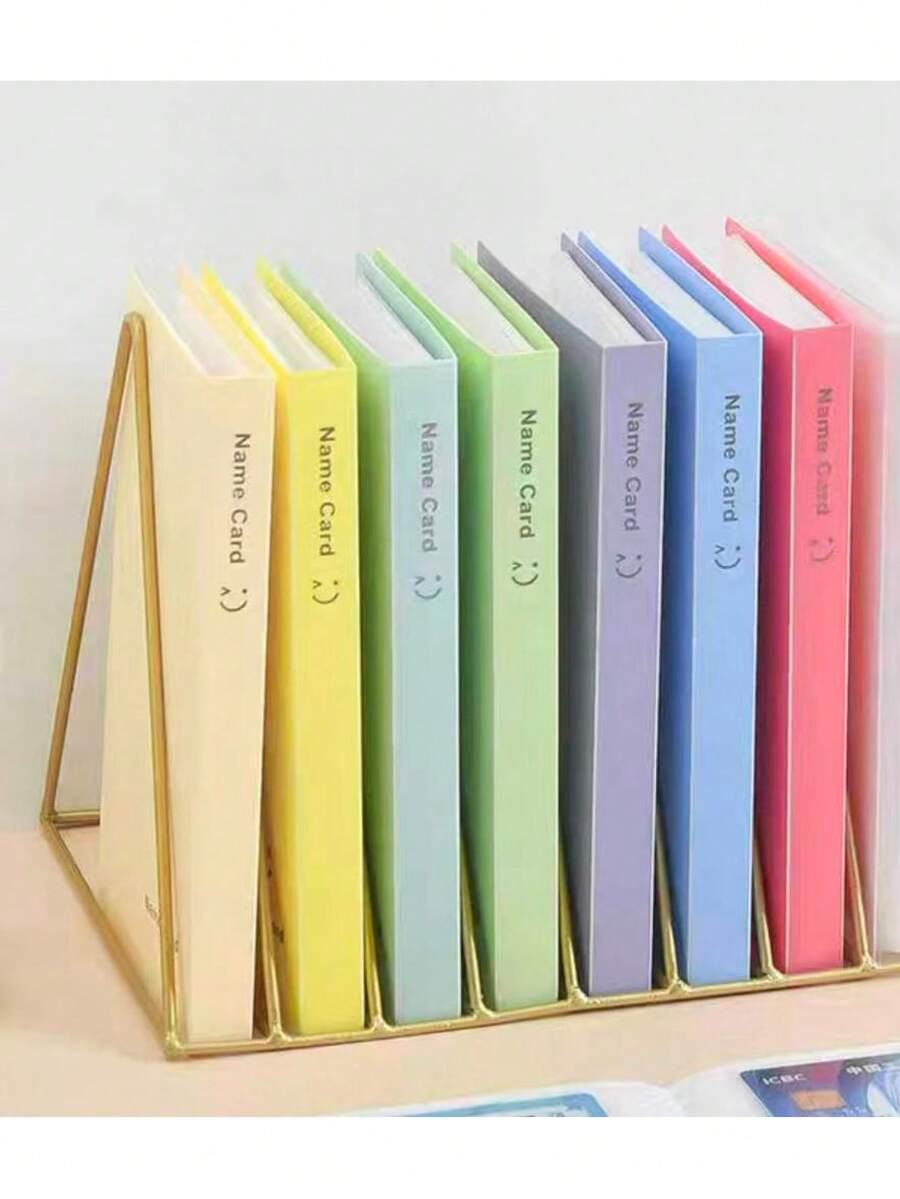 120-Slot Instant Camera Card Collection Album, Smile Design, High Capacity Scrapbook For Postcards, Greeting Cards, Small Cards - Single Piece - View 1