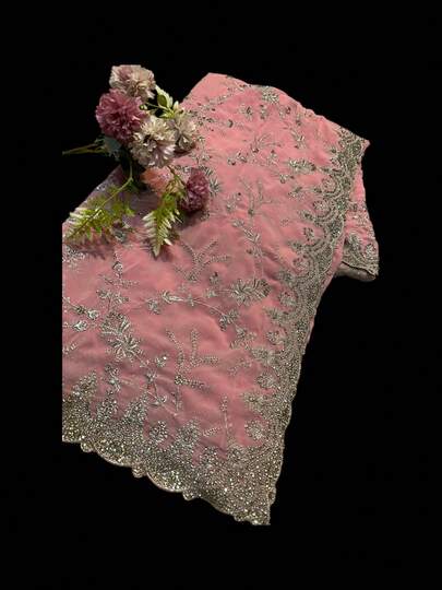 Georgette Traditional Saree, Cultural Wear For Women