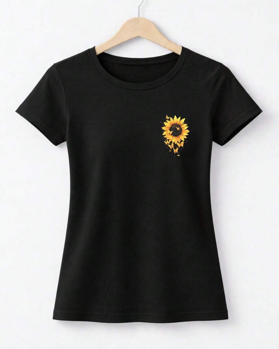 Premium Quality Women's T-Shirts! Shipping Throughout Brazil. - 黑色 - 查看 1