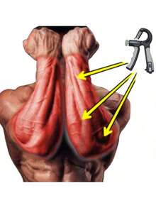 R-Shaped Spring Grip Strengthener, Professional Wrist Strength & Arm Muscle Finger Rehabilitation Training Fitness Equipment - Multicolor - View 8