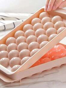 1/2 piezas Molde de bolas de hielo de PP, creativo fabricante de cubos de hielo rosa, cocina [El color puede tener una ligera variación; el tamaño se mide manualmente y puede tener una ligera desviación, el embalaje se distribuirá al azar] - Rosa - Ver 9