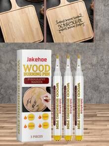jakehoe Bolígrafo para pintar madera, bolígrafo para quemar madera, bolígrafo para marcar madera - A - Ver 1