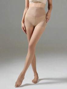 1 đôi quần tất mỏng nhẹ ôm sát cơ thể dành cho nữ, cỡ 40D, mềm mại và ấm áp. - Màu be - Xem 4