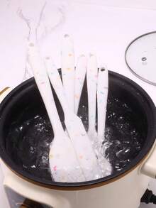 6pcs Silicone Scraper Set,Silicone Baking Set, Cake Cream Spatula, Jam Spreader, Silicone Oil Brush, Sugar Coated Spatula, Kitchen Cooking Spatula, Butter Spatula, Long Handled Baking Scraper, Pastry Brush, Baking Pan Oil Brush, Can Be Used For Stir Frying, Spreading And Stirring Cream, Jam, Chocolate, Butter And Batter - Multicolor - View 7