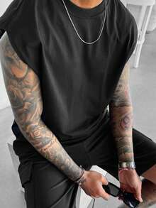 Men's Old Money Men Summer Holiday Vest - Black - View 3