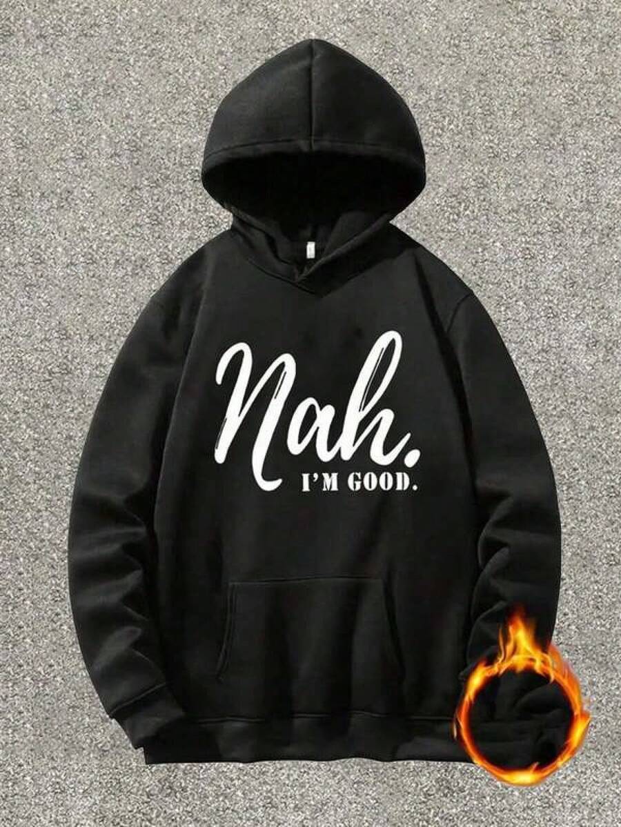 Men Outdoor Hoodies & Sweatshirts - Black - View 1