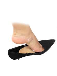 2 buah Sol Dalam Penyangga Lengkungan Kaki Silikon Lembut, Cocok untuk Sepatu Hak Tinggi, Sepatu Kasual, Sepatu, dan Sandal - Aprikot - View 4