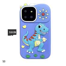 3-12 Years Old Kids Smart Phone Toy, 2.8" Touch Screen, Dual Camera, Selfie, Video Recording, Music Player, Games, Flashlight, Clock, 32GB Storage Card, Silicone Protective Case, Gift - Multicolor - View 16