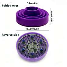 1个硅胶可折叠吹风机扩散器，便携式耐热硅胶可伸缩造型扩散器，专业沙龙级吹风机可伸缩喷嘴造型扩散器 - 多色 - 查看 8