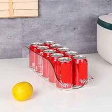Stackable Can Rack, Beverage Organizer For Pantry, Fridge, Freezer, Canned Food Storage Shelf, Kitchen Supplies - Multicolor - View 6