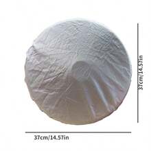 1pc Universal 18 Inch Car Steering Wheel Sun Shade Cover, Silver Coated Cloth Steering Wheel Protector, Windshield Sun Visor, Design, Side Sun Block To Protect Vehicle Steering Wheel - A - View 5